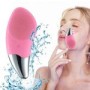 Brosse Vibrante Anti-Cernes Visage, En Silicone & Rechargeable